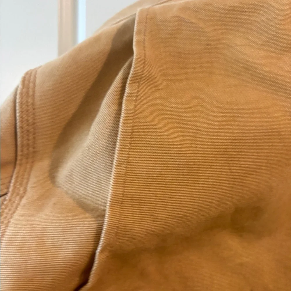 Carhartt Sandstone Canvas Workwear  Lined Chore Jacket Size 44 T